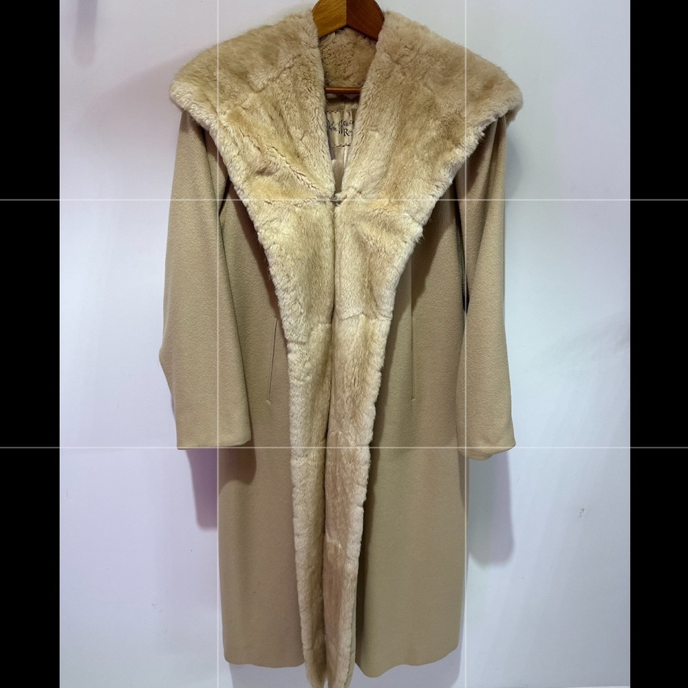 John Wanamaker Mink full length hooded jacket